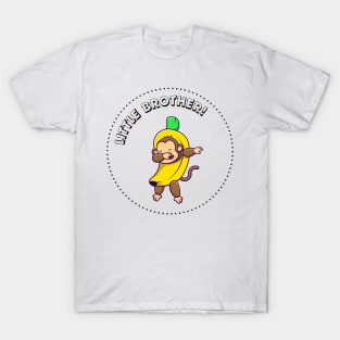 Little Brother Banana Monkey Dabbing T-Shirt